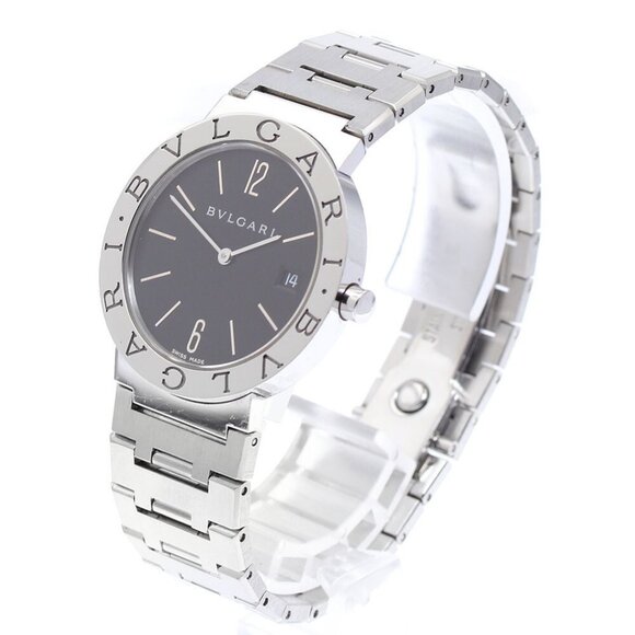 BVLGARI BVLGARIBVLGARI BB33SS Date black Dial Quartz Men's Watch